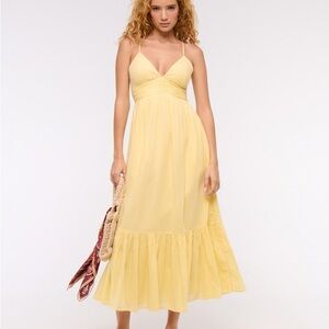 Abercrombie & Fitch Yellow Maxi Dress LP